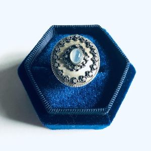 COPY - Leslie Greene Sterling Chalcedony Diamond Ring